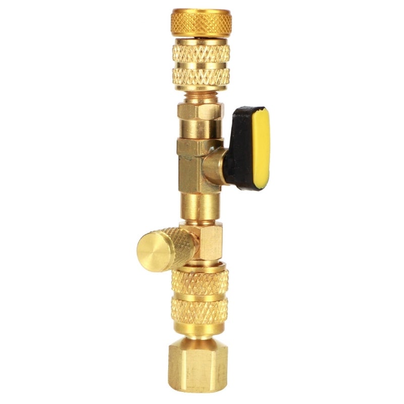 Valve Core Remover With Ball Valve Quarter-Turn Operation - HVAC AC Remove Install Tool for 1/4 in 5/16 in Service Port - Image 1