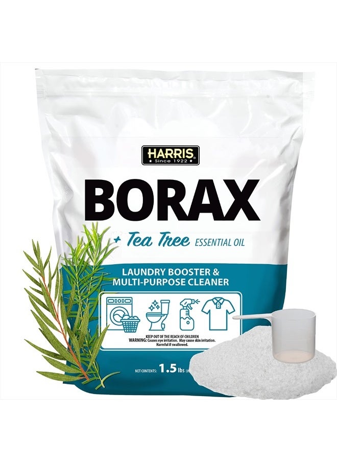 Harris Harris Borax Powder Laundry Booster and Multipurpose Cleaner, 1.5lb (Tea Tree)  - Image 1