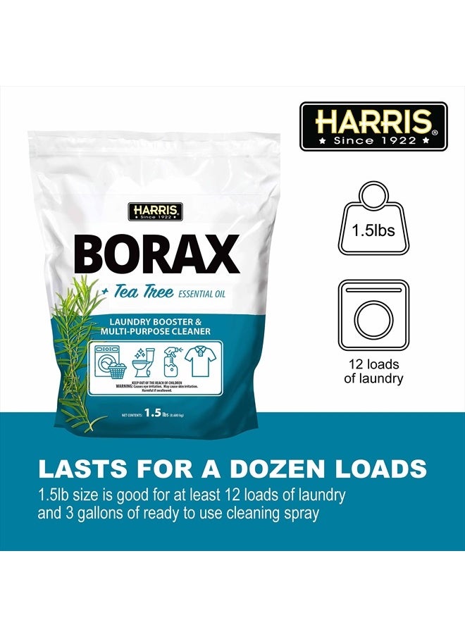Harris Harris Borax Powder Laundry Booster and Multipurpose Cleaner, 1.5lb (Tea Tree)  - Image 2