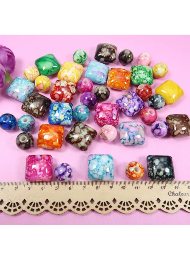 Specification Brand: Material: Acrylic Size:14mm/0.55”,20mm/0.79” Color: Assorted colors Condition: Top quality, smooth Usage: Decoration, jewelry DIY, accessories Easy to Use Variety of bright colors beads have a hole that runs all the way through the bead for stringing purposes. Use these beads accessories to work with your friends on DIY projects to create a bracelet or necklace that is unique to you. You can make a pendant to decorate any place you wish. Welcome to share your handmade age Includes 20pcs x Round Acrylic Beads 20pcs x Square Acrylic Beads Note Actual sizes and colors may be slightly different from the references due to the manual measurement errors and different shooting lights. - Image 3