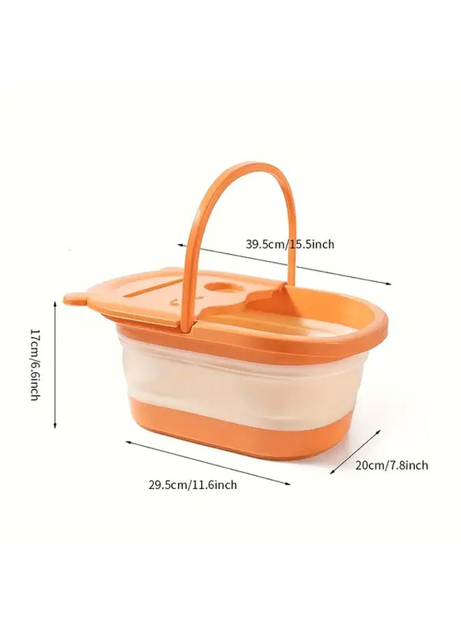 Foldable Foot Bath Tub With Massager Portable Foot Soaker Random Color No Electricity Needed - Image 3