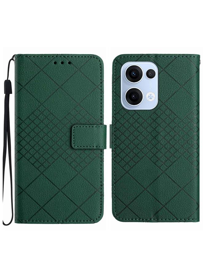 S-TOP Case For OPPO Reno13 5G Global Rhombic Grid Texture Leather Phone Case - Image 1