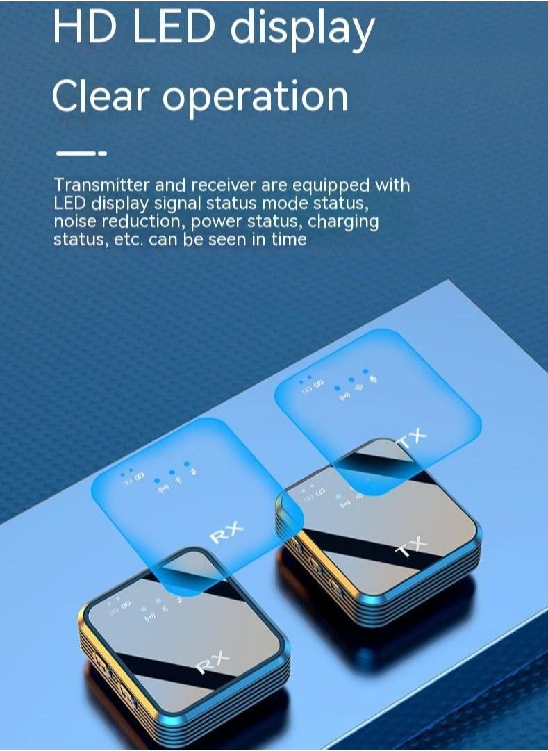 Generic - Portable Wireless Noise Canceling Microphone Anti Interference for Recording iPhone Android Video Speech - Image 1