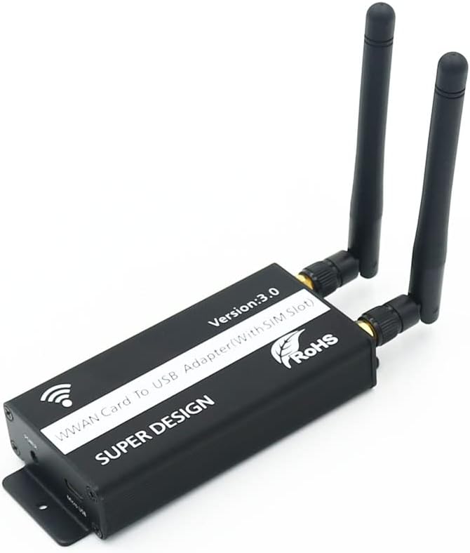 SUPERPLUS Mini PCI-E to USB Adapter with SIM Card Slot, WWAN/LTE Module Upgrade for 3G / 4G Network Card - Image 1
