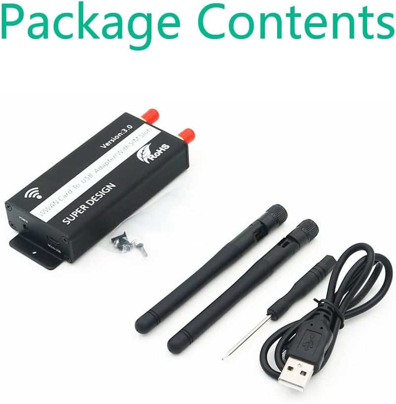 SUPERPLUS Mini PCI-E to USB Adapter with SIM Card Slot, WWAN/LTE Module Upgrade for 3G / 4G Network Card - Image 5