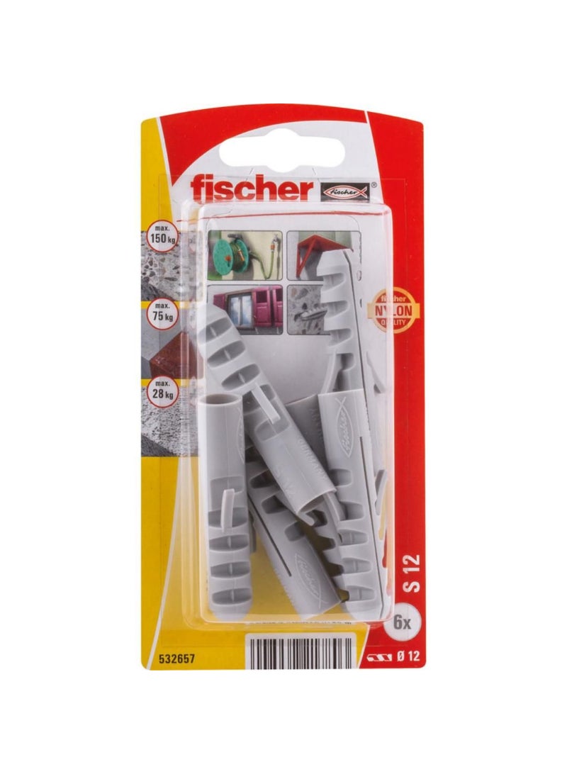 Fischer Fischer Expansion Plug S12 6Pcs S 12 GK K NV 532657