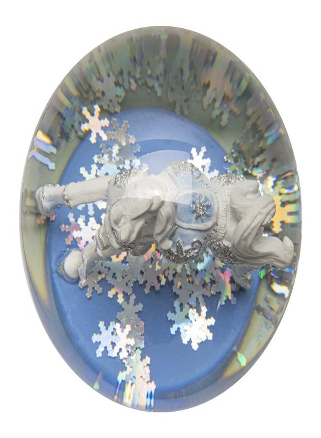 Ebros Gift Trail of Painted Ponies Western Christmas Frozen Winter Snow Crystal Horse Glitter Water Globe 5.25" Tall Farmhouse Ranch Cabin Country Snow Globes Collectible Figurine - Image 4