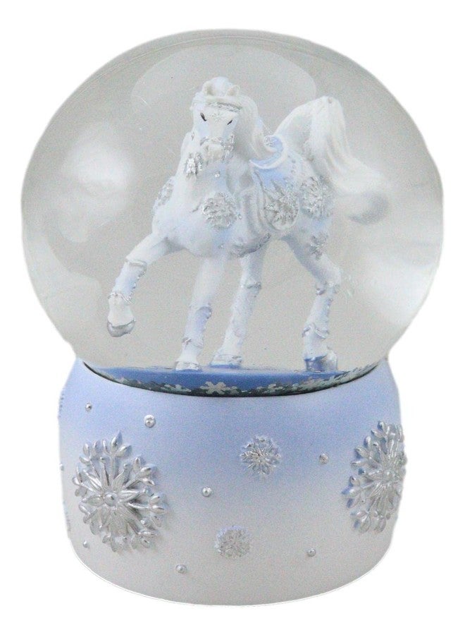 Ebros Gift Trail of Painted Ponies Western Christmas Frozen Winter Snow Crystal Horse Glitter Water Globe 5.25" Tall Farmhouse Ranch Cabin Country Snow Globes Collectible Figurine - Image 5