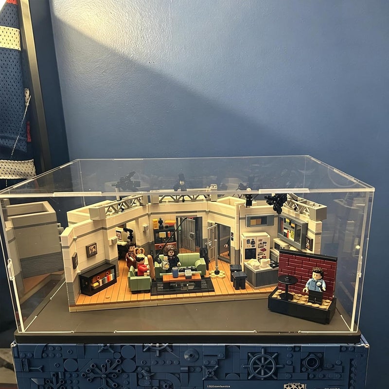 إليبيور علبة عرض أكريليك شفافة سميكة ل��جموعة Lego 21319 Ideas Central Perk من المقتنيات، صندوق شفاف قابل للتجميع مع قاعدة من الخشب البلاستيك الأسود، الأبعاد الداخلية 13.8 × 9.8 × 5.9 بوصة - Image 5