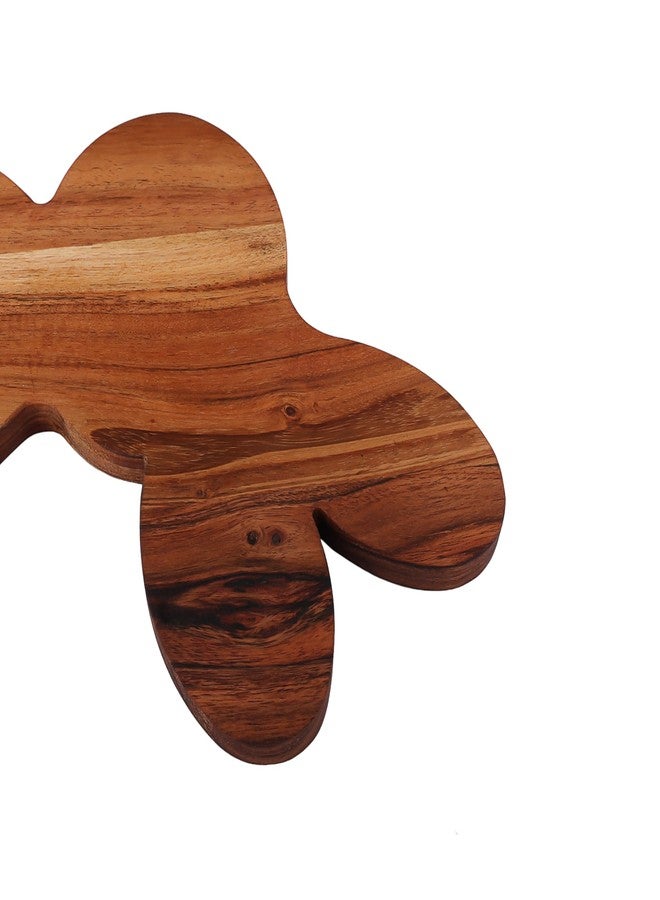 Affinity Decor Bunny Shaped Wood Serving Board, Wood Cutting Board for Kitchen, Wooden Charcuterie Boards, Funny Serving Platter for Cheese and Food, 14.3" x 10.5" - Image 4