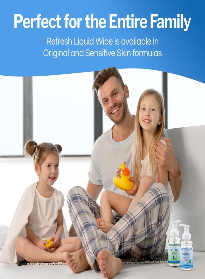 Refresh Liquid Wipe Toilet Paper Foam – Eco-Friendly Flushable Wet Wipe Alternative, Cleanses & Soothes with Witch Hazel & Aloe, Septic & Plumbing Safe, 250ml (8.45 oz) (1 Pack) - Image 4