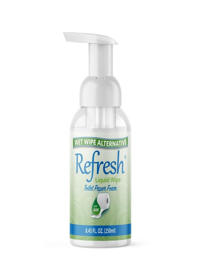 Refresh Liquid Wipe Toilet Paper Foam – Eco-Friendly Flushable Wet Wipe Alternative, Cleanses & Soothes with Witch Hazel & Aloe, Septic & Plumbing Safe, 250ml (8.45 oz) (1 Pack) - Image 1