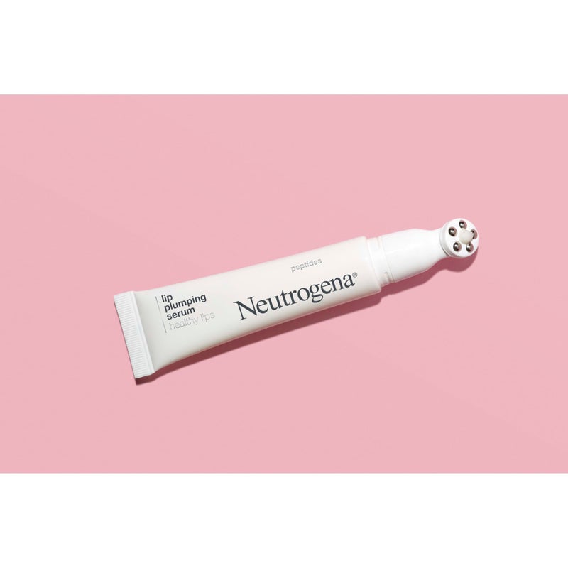 Neutrogena سيروم تكبير الشفاه من نيوتروجينا، معزز الشفاه مع الببتيدات يغذي ويعزز مظهر الشفاه بشكل طبيعي أكثر امتلاءً، 0.5 أونصة سائلة - Image 2