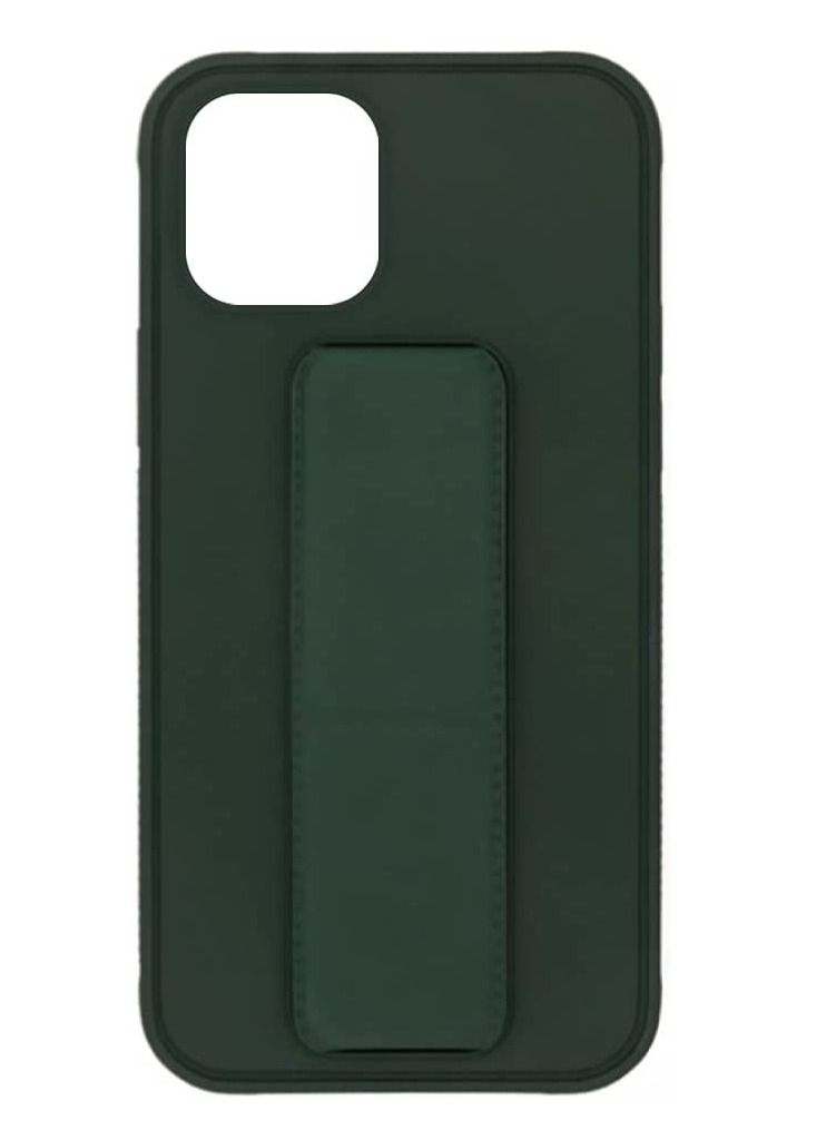 VITION Case Cover For iPhone 12 Pro Max, Finger Grip Phone Holder Case Car Magnetic Multi-function 3 in 1 Shockproof Back Cover Protective Case (iPhone 12 Pro Max dark green) - Image 4