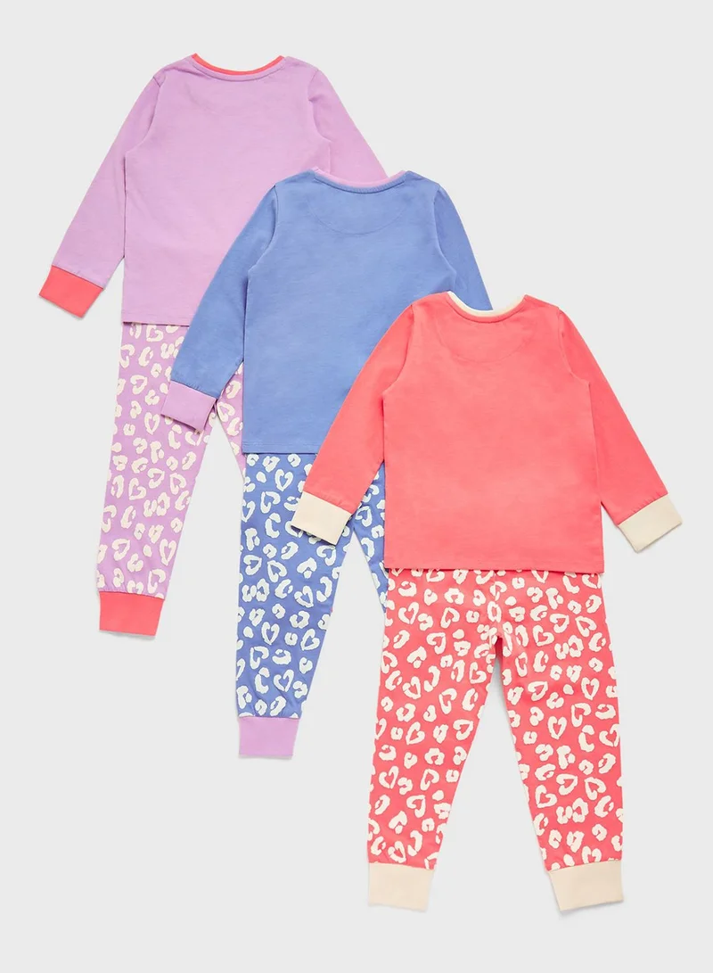 mothercare Infant 3 Pack Assorted Sweatshirt & Sweatpants Set