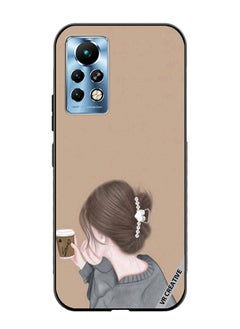Protective Case Cover For Infinix Note 11 Pro Sipping Design Multicolour