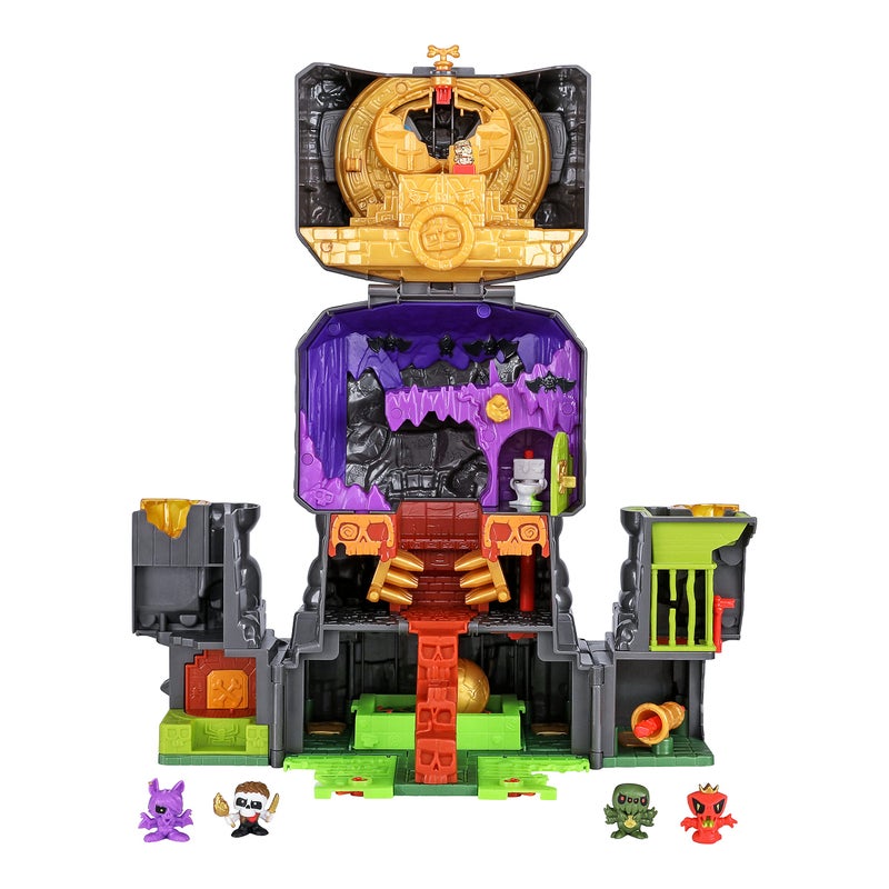 Treasure X Lost Lands Skull Island Skull Temple Mega Playset, 40 Levels of Adventure. 4 Micro Sized Action Figs. Survive The Traps and Discover Guaranteed Real Gold Dipped Treasure - Image 3