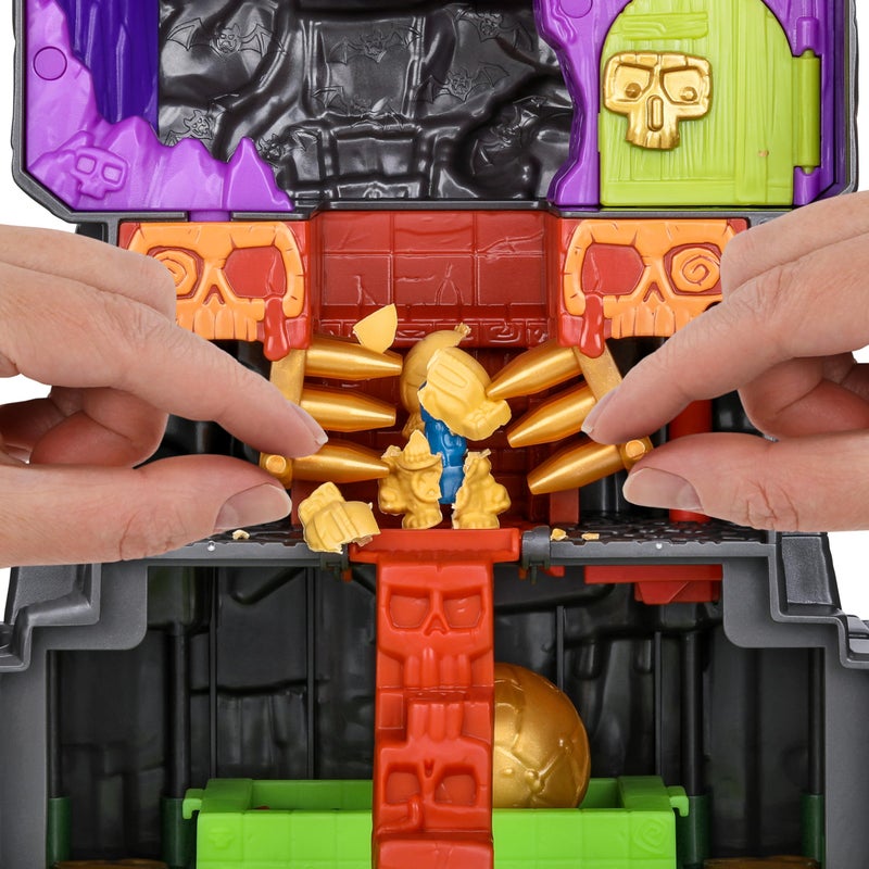 Treasure X Lost Lands Skull Island Skull Temple Mega Playset, 40 Levels of Adventure. 4 Micro Sized Action Figs. Survive The Traps and Discover Guaranteed Real Gold Dipped Treasure - Image 4