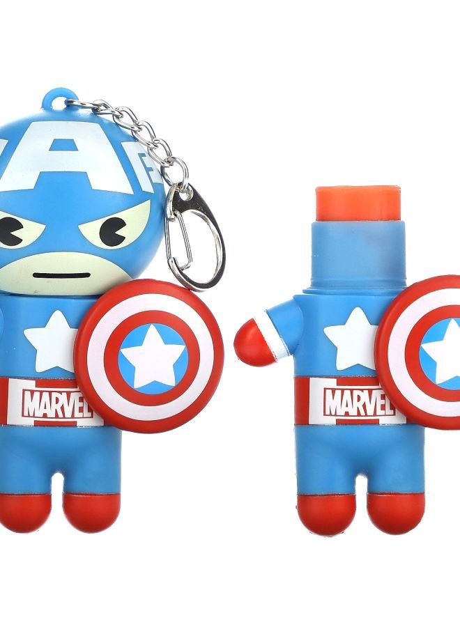 Lip Smacker بلسم شفاه مارفل كابتن أمريكا أحمر أبيض وأزرق توت 0.14 أونصة (4 جرام)