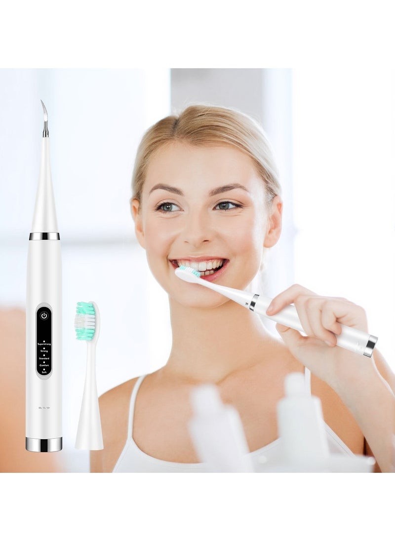 DubaiGallery - Teeth Cleaner For Teeth Cleaning Tool Kit, Electric Oral Cleaner, With Replaceable Cleaning Heads - Image 1