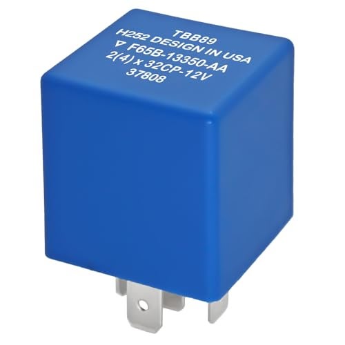 Casalytics 5Pin Flasher Relay F65B13350AA 5C3T13350AA TBB89 Fix Fast Hyper Flash for Turn Signals Hazard Warnings Replacement for Ford Lincoln Mercury - Image 1