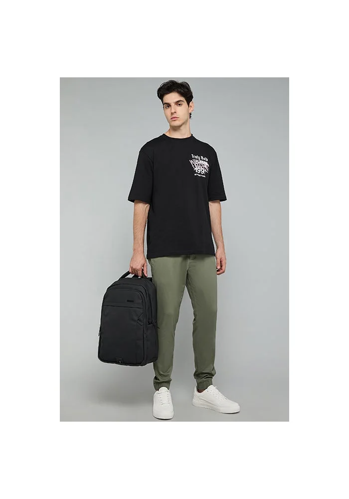R&b Solid Jogger Pants with Drawstring Waist