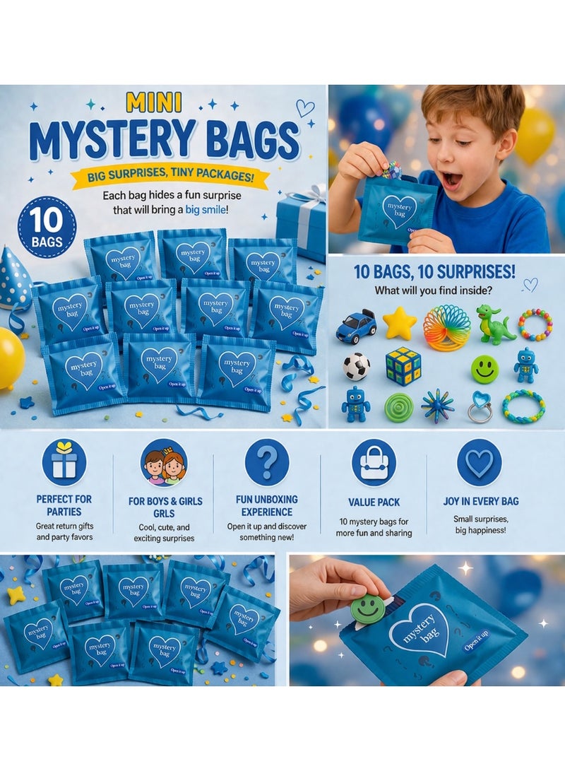 Mini Mystery Bags – Set of 10 | Surprise Toys for Kids (Boys & Girls) | Party Favors, Return Gifts for Birthday & Events - Image 2