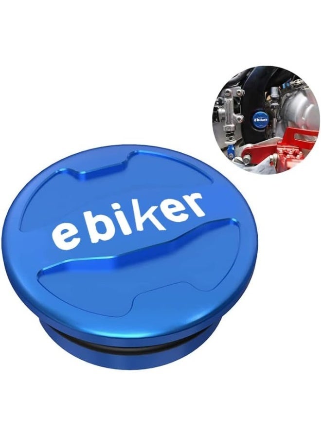 Ebiker CNC-Machined Blue Swing Arm Bolt Cover for Raptor 700R - Image 1