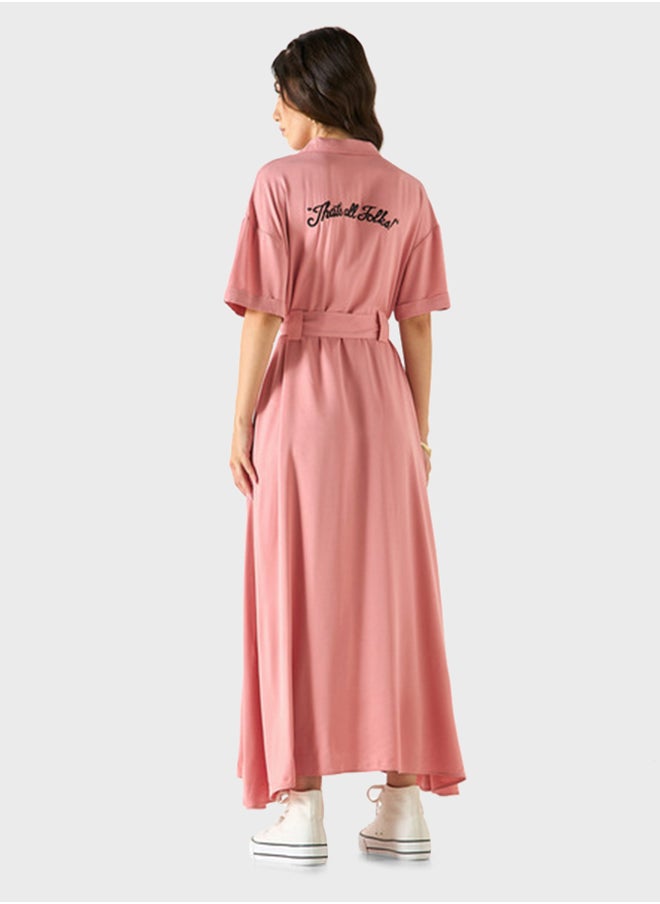 SP Characters - Lola Bunny Embroidered Belted Shirt Dress - Image 1