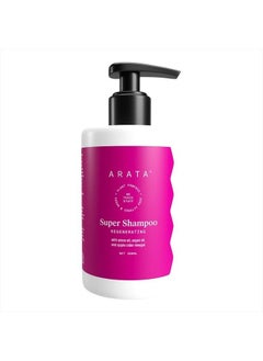 ARATA Regenerating 5-in-1 Super Shampoo | Ayurvedic Onion Oil, Bhringraj, Apple Cider Vinegar, Argan Oil | Reduces Hair Fall & Thinning With Aging | For Women & Men - 10 Fl Oz  - Image 1