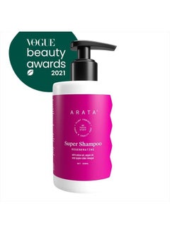 ARATA Regenerating 5-in-1 Super Shampoo | Ayurvedic Onion Oil, Bhringraj, Apple Cider Vinegar, Argan Oil | Reduces Hair Fall & Thinning With Aging | For Women & Men - 10 Fl Oz  - Image 2