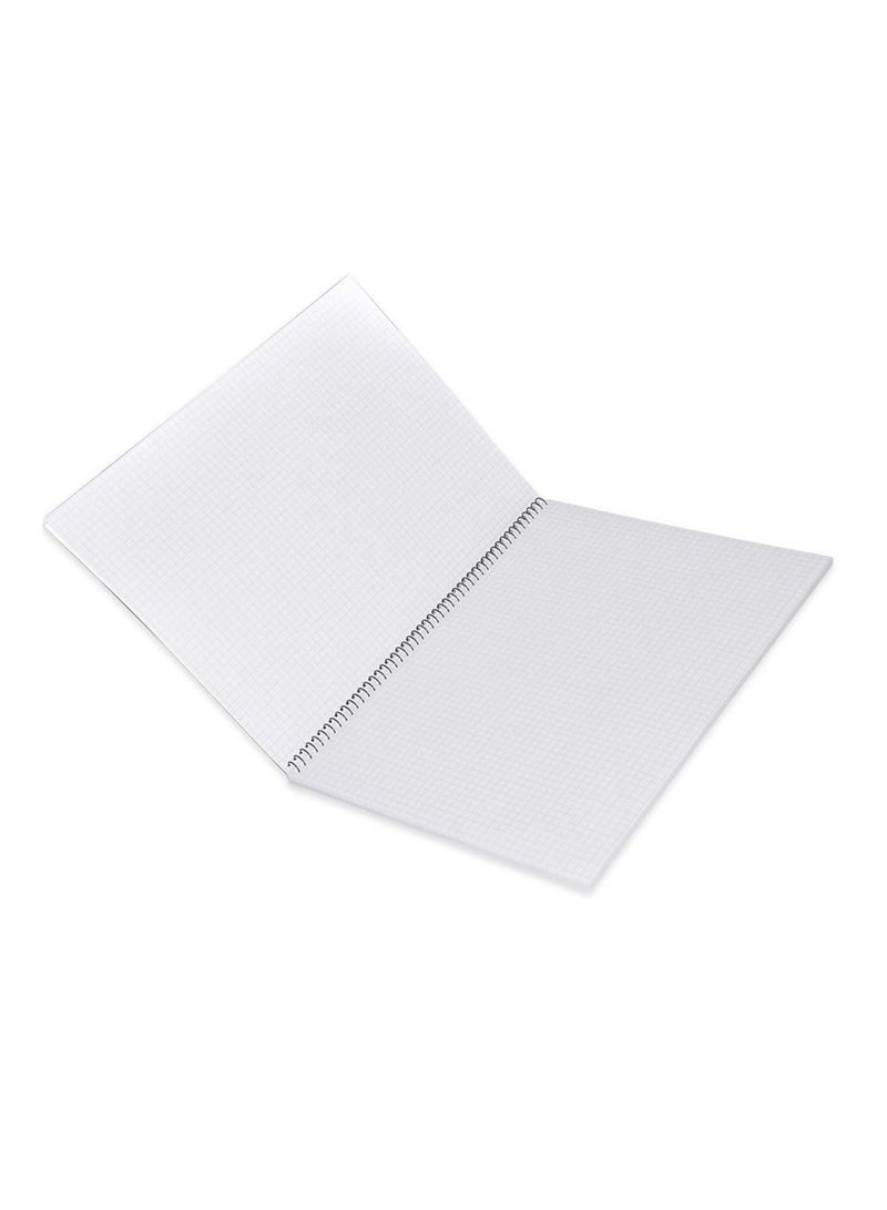 FIS 10-Piece FIS Spiral Notebook Soft Cover A4, 5mm Square, 80-Sheets - FSNB5A480SH3 - Image 2