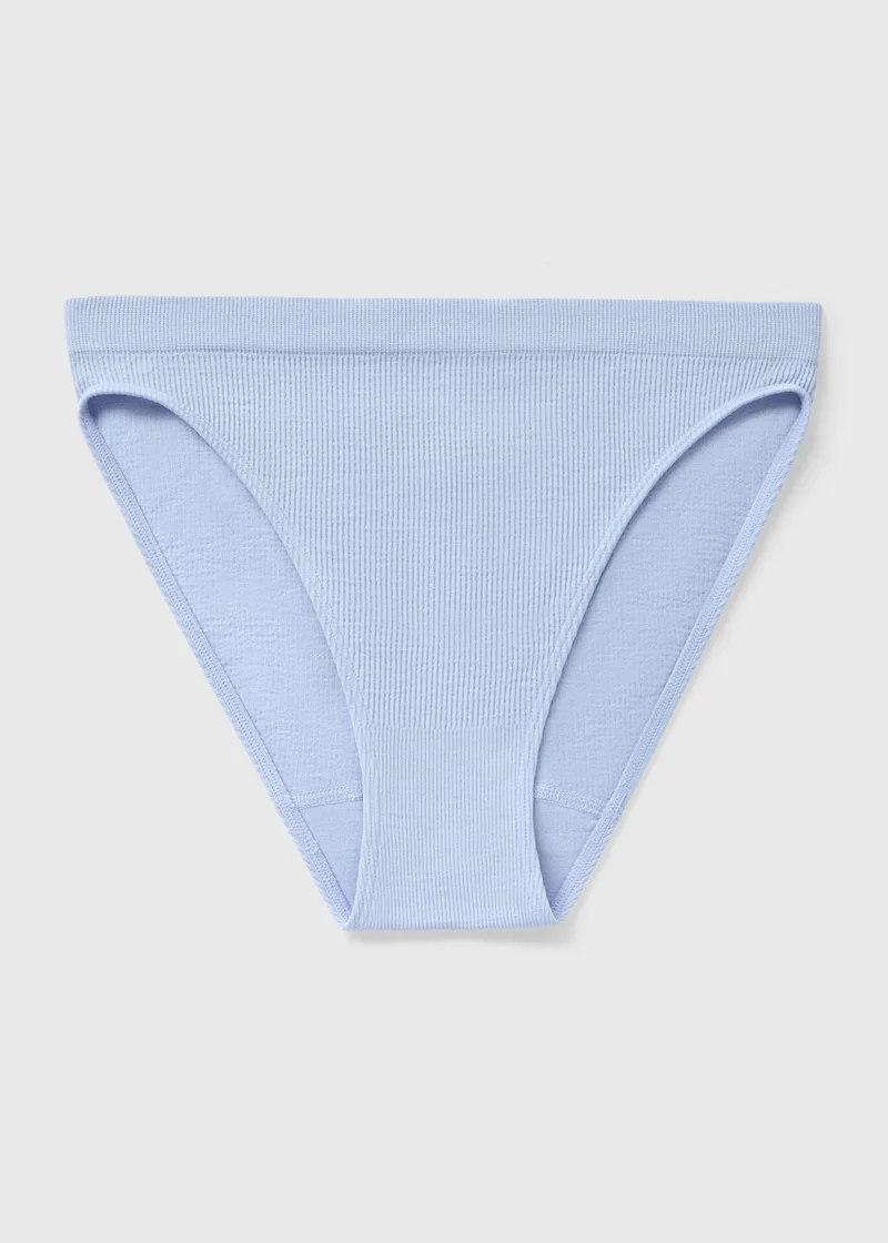 Matalan Blue Seamless High Leg Knickers