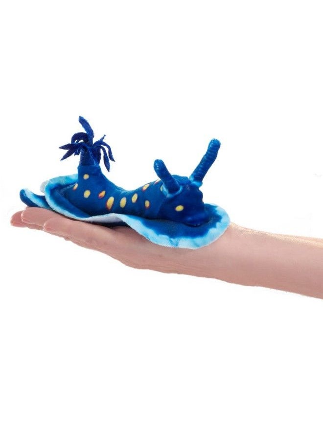 Folkmanis - Mini Blue Nudibranch Finger Puppet - Image 1