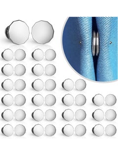 Excefore 20 Pairs Curtain Magnets Closure, Magnetic Shower Curtain Weights, Curtain Weights Magnets with Back Tack, Prevent Curtain Liner from Blowing Around, Work for Drapery, Flag, Tablecloth  - Image 1
