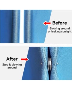 Excefore 20 Pairs Curtain Magnets Closure, Magnetic Shower Curtain Weights, Curtain Weights Magnets with Back Tack, Prevent Curtain Liner from Blowing Around, Work for Drapery, Flag, Tablecloth  - Image 3