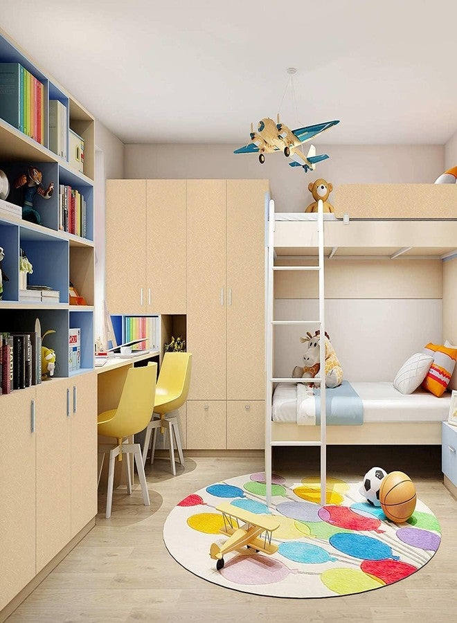 Abyssaly Gold Beige Wallpaper Peel and Stick 15.7" x 118" Removable Embossed Self Adhesive Silk Texture Wallpaper Cabinet Furniture Countertop Shelf Liner Wall Paper - Image 4