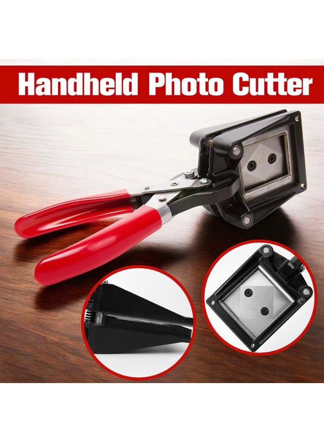 BuleVina Handheld Passport Photo Cutter 2x2 Inch - Metal Photo ID Die Cutter Punch for Picture and Paper, Office and Family Use, Black - Image 3