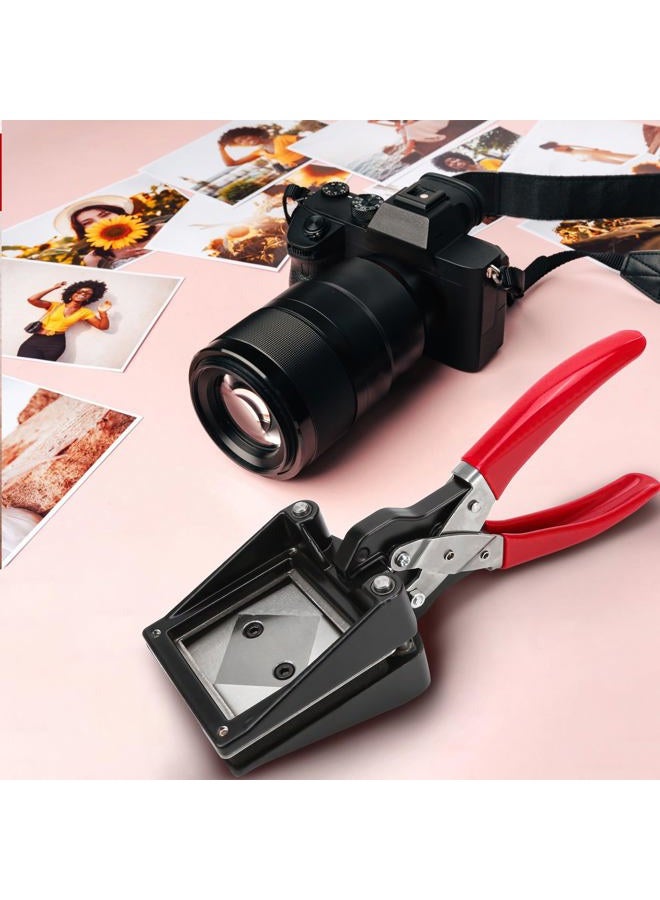 BuleVina Handheld Passport Photo Cutter 2x2 Inch - Metal Photo ID Die Cutter Punch for Picture and Paper, Office and Family Use, Black - Image 4