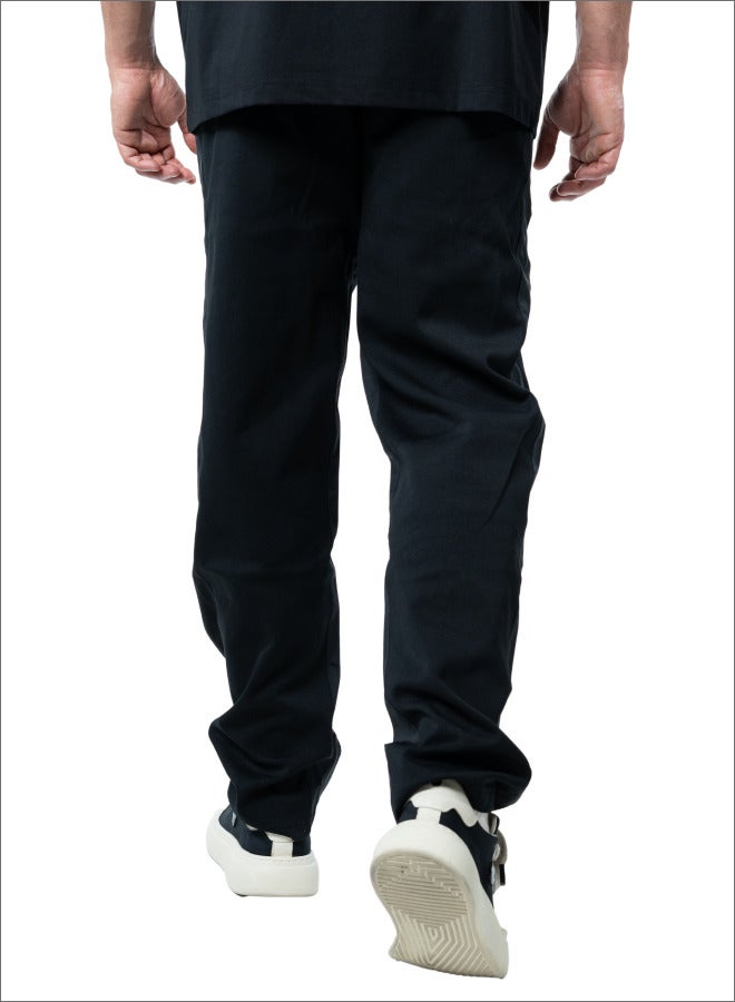 تنجيم سكواد تانجيم سكواد - بنطلون جوجر مخطط أسود - Image 2