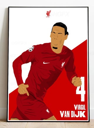 Virgil van Dijk Liverpool Art Poster with Frame 30x40cm - pzsku/ZB8EF45F9C2C6D5FADD8BZ/45/_/1676699484/61bfd3c5-2b13-4711-aa67-23977173f492