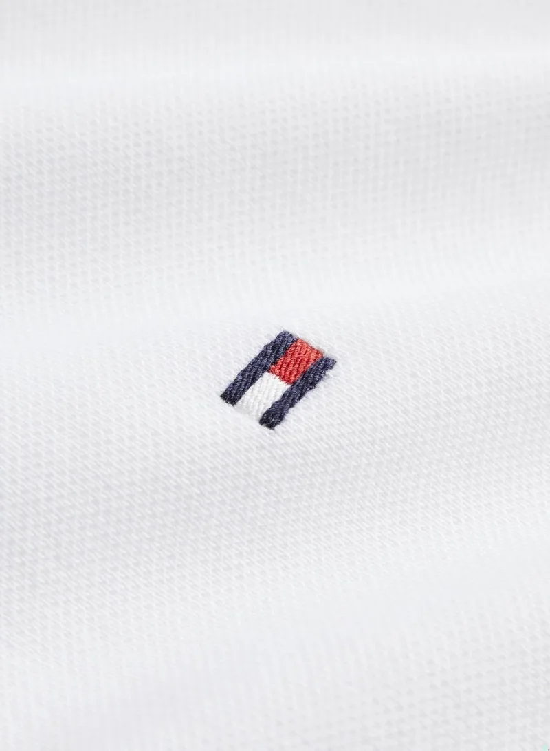 Tommy Hilfiger White 1985 Slim Fit Pique Polo Shirt for Men | Best Price UAE