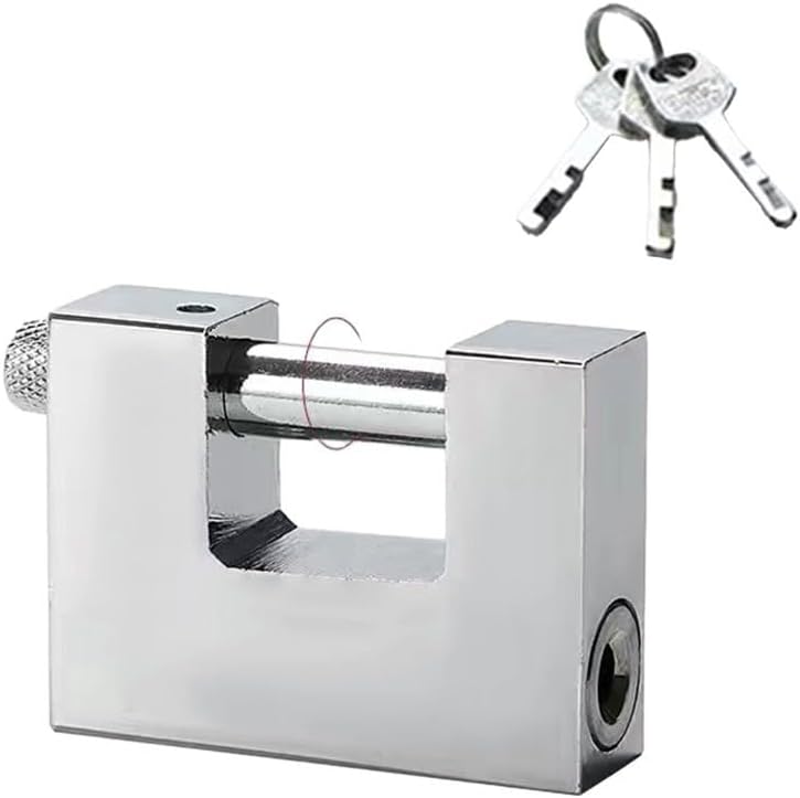 Maximum Security D Shaped Padlock Zinc Alloy Material 60mm With 3 Keys - Image 5