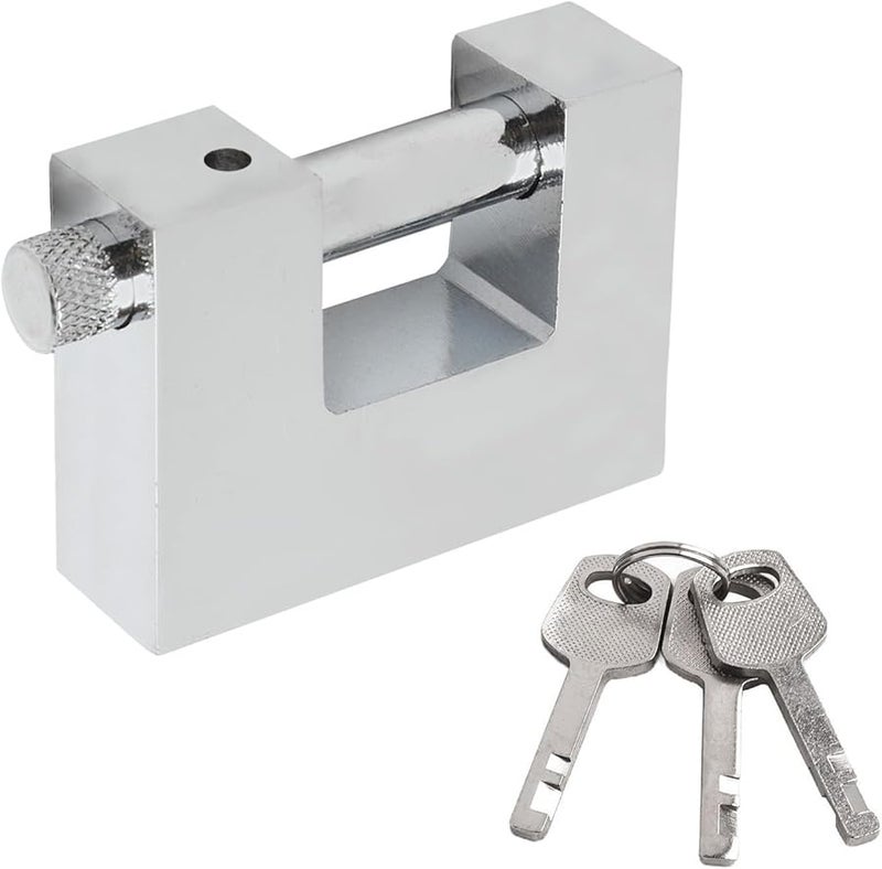 Maximum Security D Shaped Padlock Zinc Alloy Material 60mm With 3 Keys - Image 2