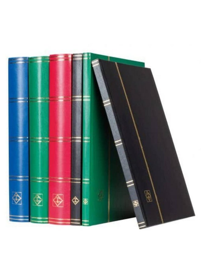 LEUCHTTURM1917 دفتر مخزون المنارة مقاس A4 32 صفحة سوداء غلاف غير مبطن أحمر  - Image 2