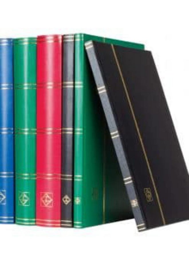 LEUCHTTURM1917 دفتر مخزون المنارة مقاس A4 32 صفحة سوداء غلاف غير مبطن أحمر  - Image 3