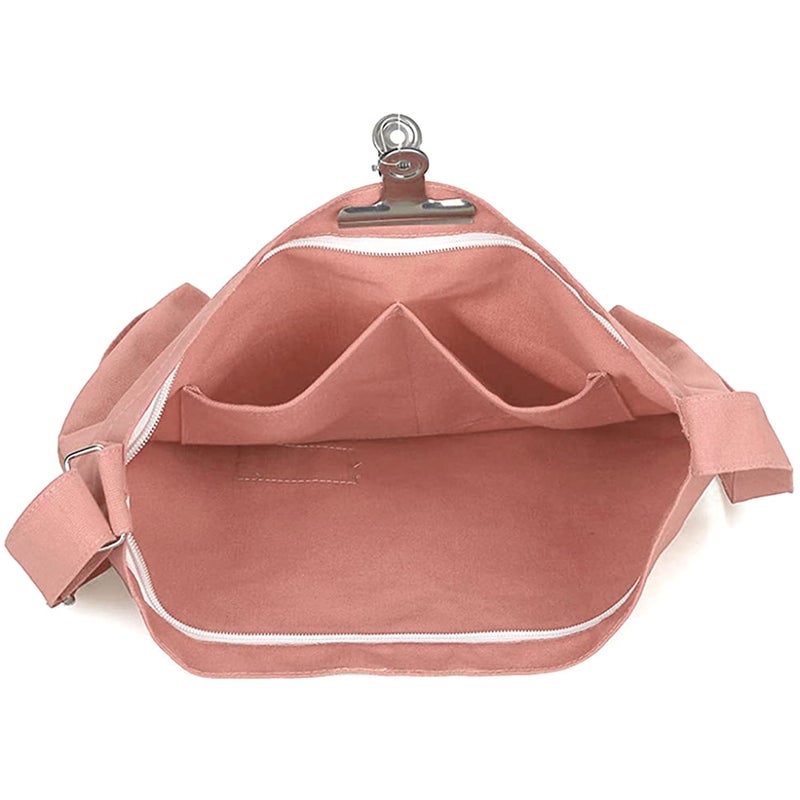 Lify حقيبة كتف قماشية كبيرة الحجم للنساء بتصميم ريترو - 1 قطعة - Image 4