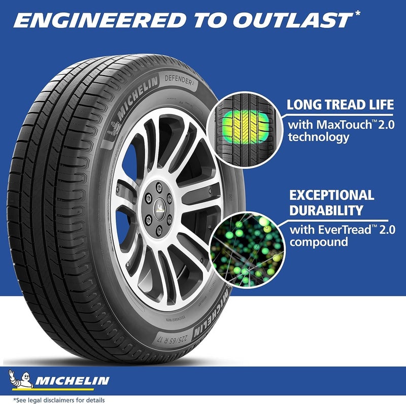 Michelin إطار ميشلان ديفندر2 لجميع الفصول للسيارات، الميني فان، سيارات الدفع الرباعي والكروس أوفر - 225/65R17 102H - Image 2