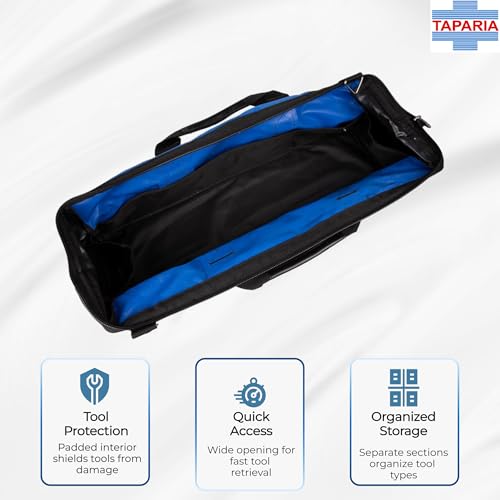 Taparia Tool Bag (TB 26) Storage for all types of products, Water Resistant, Tear Resistant, Weather Proof, Durable, Spacious and Versatile for Professional and DIY, Warranty on Bag and Zip - Image 5