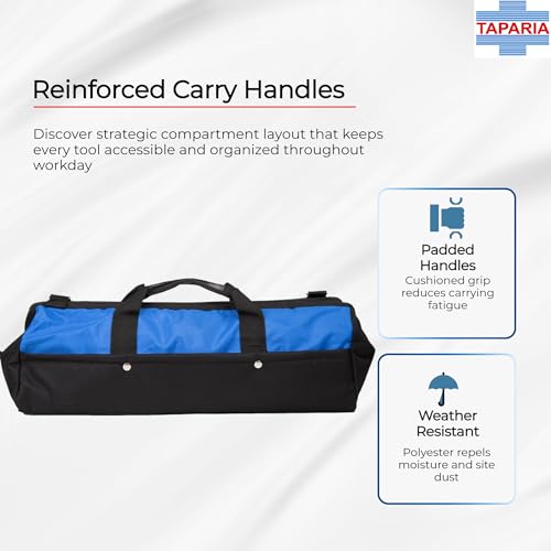Taparia Tool Bag (TB 26) Storage for all types of products, Water Resistant, Tear Resistant, Weather Proof, Durable, Spacious and Versatile for Professional and DIY, Warranty on Bag and Zip - Image 4